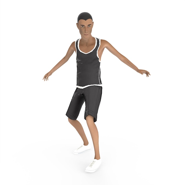 Young character 3d modelling