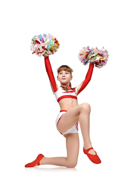 Photo young cheerleader girl