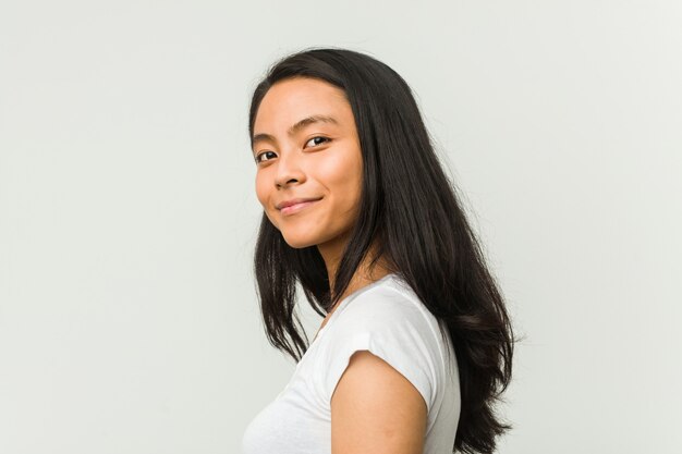 Young chinese woman posing