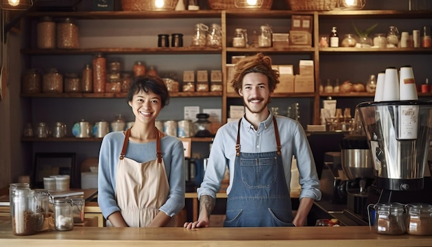 Young Coffee Shop Owners