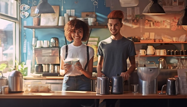 コーヒーショップの若きオーナーたち