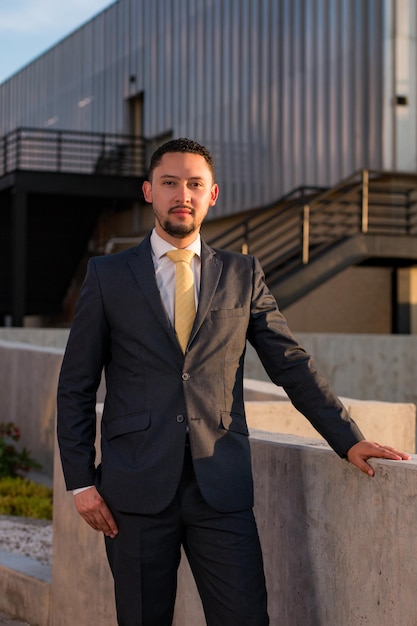 Young Colombian Entrepreneur Executive Wearing Suit