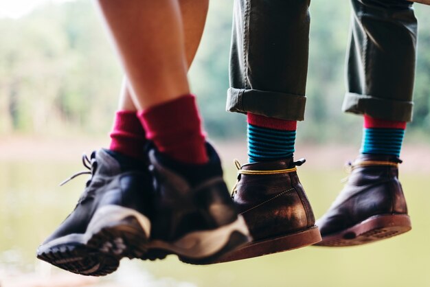 Young couple on an adventure