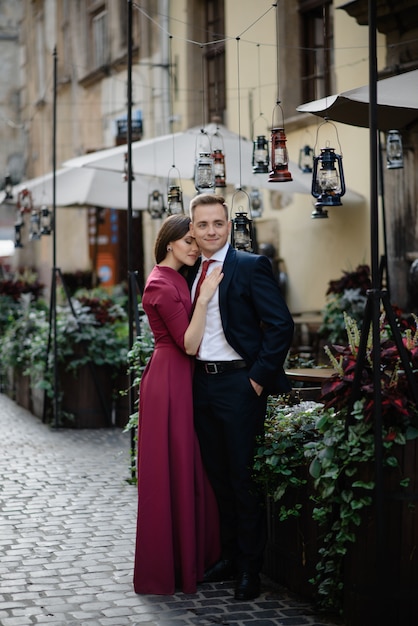 Young couple in a candid shot.