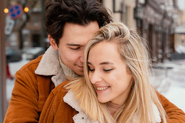 Young couple enjoying time together