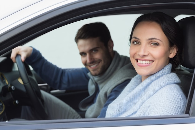 Young couple going for a drive