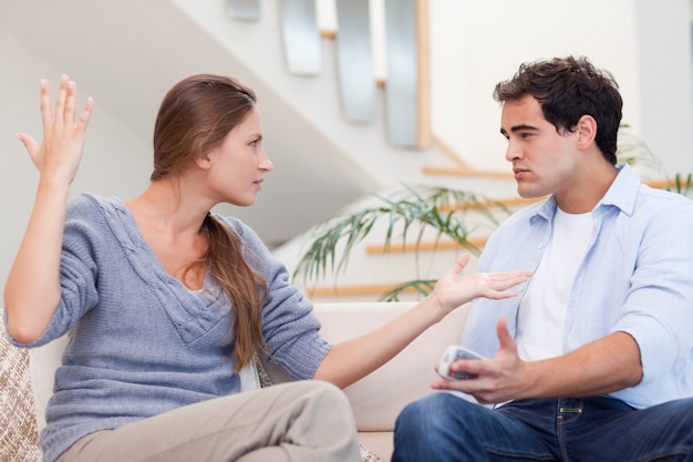 Young couple having an argument