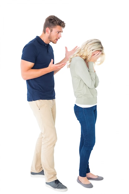 Young couple having an argument