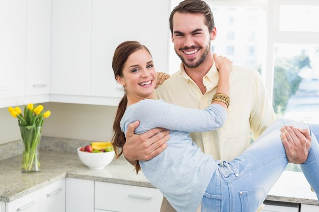 Young couple having fun together