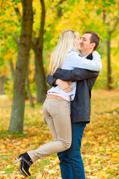 Young couple having fun