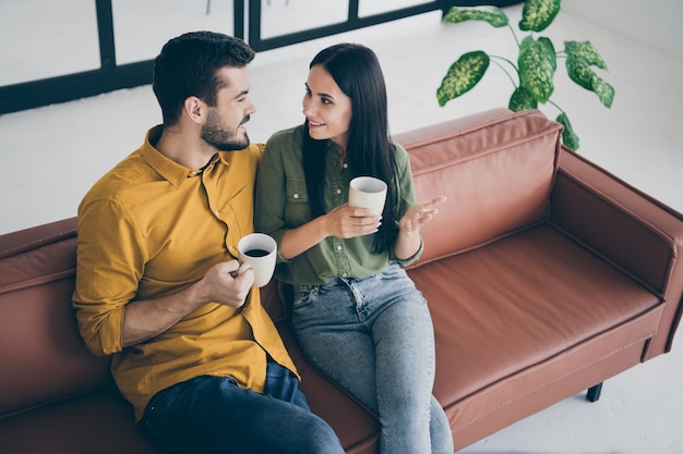 young couple at home