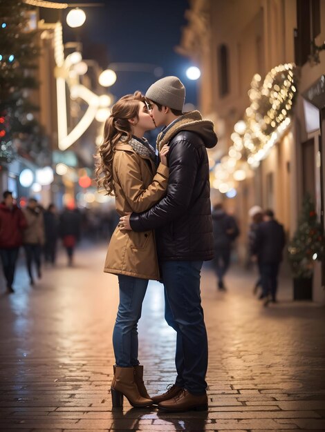 _Young_couple_kissing_and_hugging_outdoor_in_nig