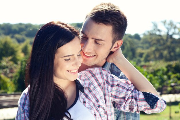 young couple in love