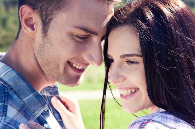 young couple in love