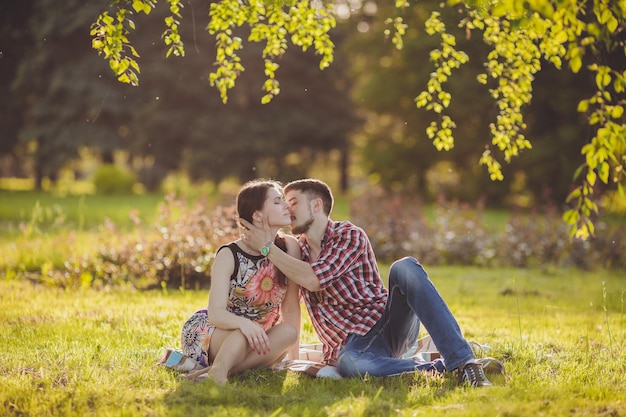 Young couple in love