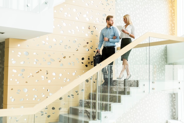 Young couple in the office