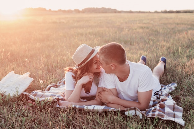 Young couple outdoor