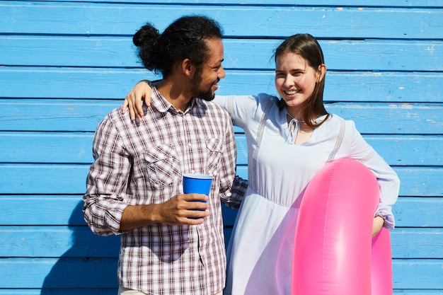 Young Couple Posing in Summer