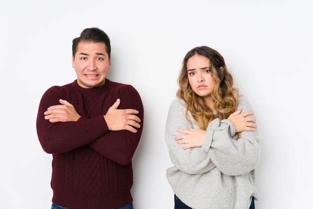 Young couple posing