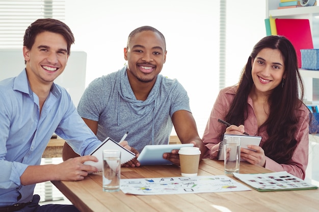 Young creative team having a meeting