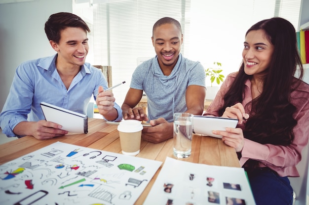 Young creative team having a meeting