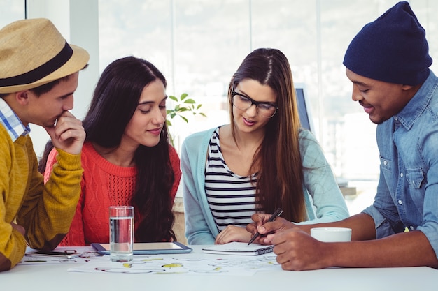 Young creative team having a meeting