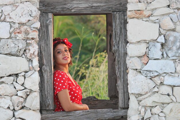 A young cuban woman in Havana city