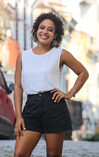 A young cuban woman in Havana city