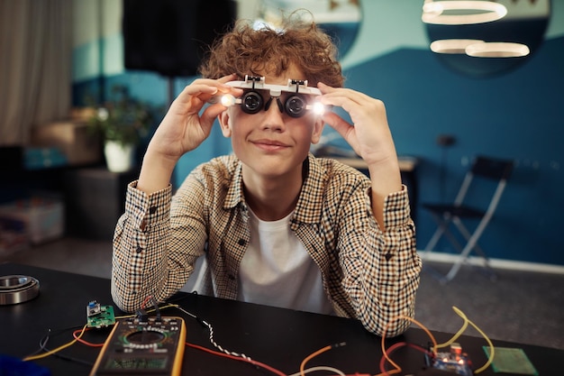 Young Engineer in Class