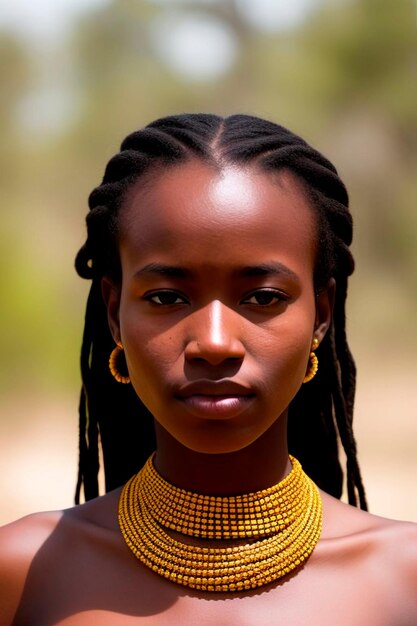 Young Ethiopian Woman A Striking Portrait of African Beauty and Culture afro beauty