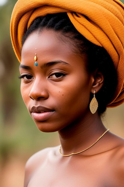 Young Ethiopian Woman A Striking Portrait of African Beauty and Culture afro beauty