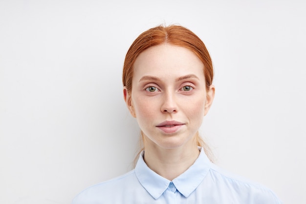 Young expressive woman posing