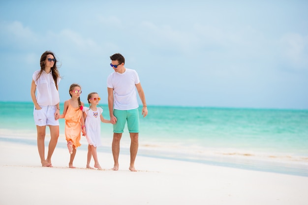 Young family on vacation