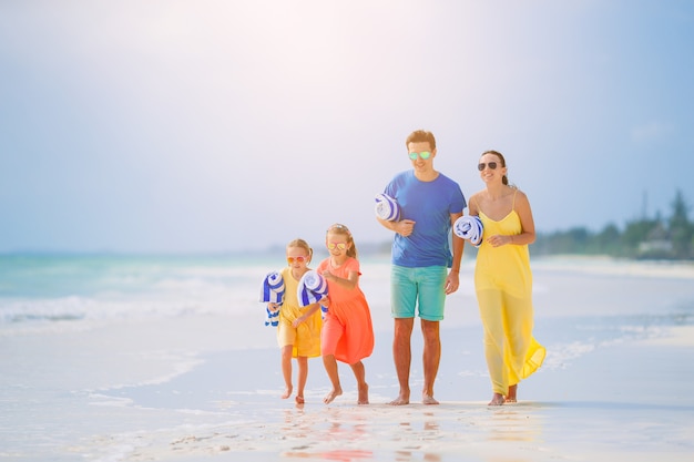 Young family on vacation