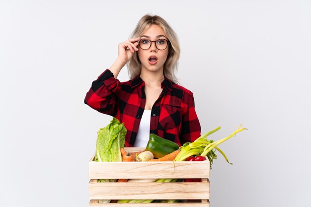 Young farmer woman