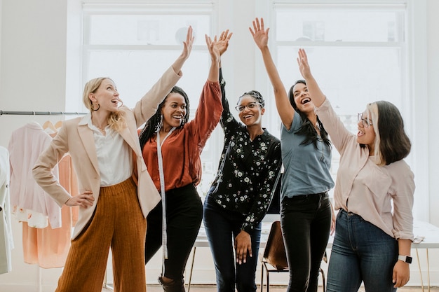 Young female designers in a boutique