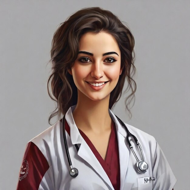 Young female doctor image