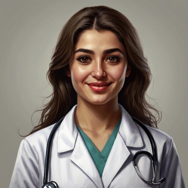 Young female doctor image