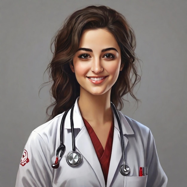 Young female doctor image