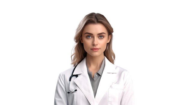 Photo a young female doctor portrait