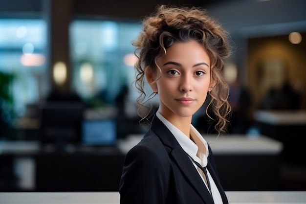 Young female office worker