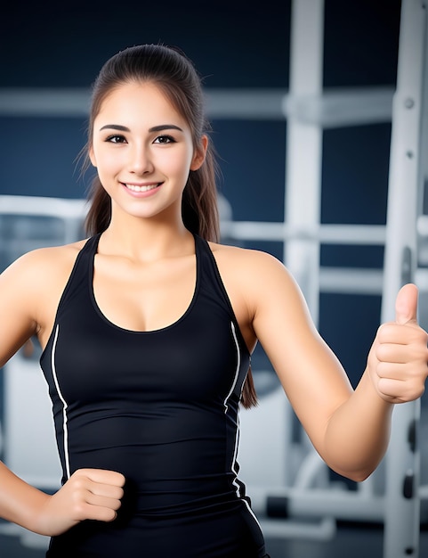 Young fitness woman Generated Ai