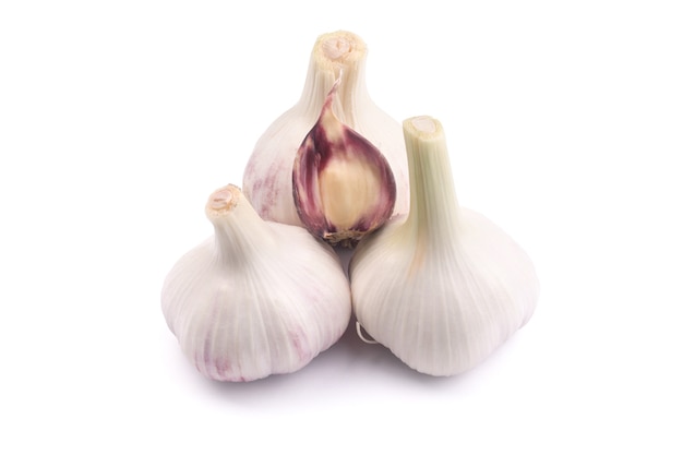 young garlic isolated
