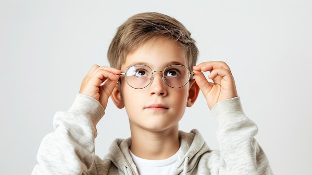 young german lad with shaded view