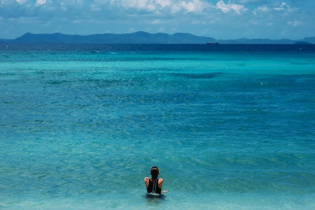 Young girl on the beach