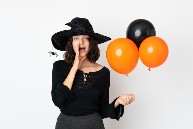 Young girl in halloween costume