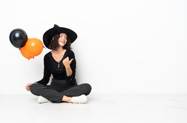 Young girl in halloween costume 