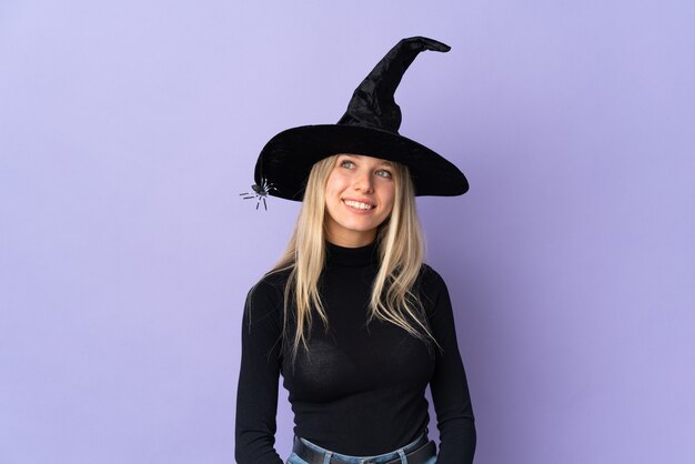 Young girl in halloween costume 