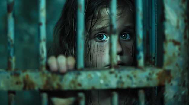 a young girl inside a big cage ar 169 Job ID f2b39f1cbfeb4f4599c31fb001b763c2