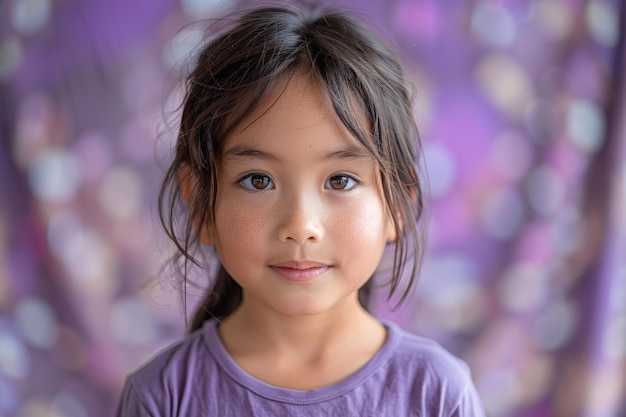 Young Girl Poses for Camera